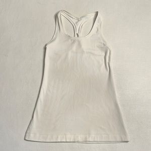 27. Lululemon Cool Racerback Tank Top White